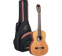Ortega - Guitarra de cuerda de nailon de la serie tradicional, hecha a mano en España, con bolsa de concierto Pro (R18G)