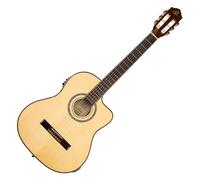 Ortega Guitars Guitarra Clásica 4/4 - Family Series Pro - Electroacústica - Incluye Gigbag - Engelmann Spruce, Caoba, Natural (RCE145NT)