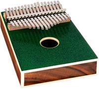 Ortega Guitars Kalimba C Major Acoustic - Serie Percussion - Piano de pulgar con 17 teclas - Incluye accesorios - Acacia, verde (OKB4-MGR)