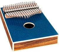 Ortega Guitars Kalimba C Major Acoustic - Serie Percussion - Piano de pulgar con 17 teclas - Incluye accesorios - Acacia, azul (OKB4-MBL)