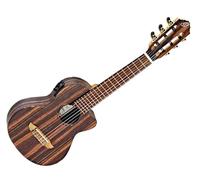 Ortega Guitars Travel Guitar electroacústica - Mini/Travel Series - Guitarlele 6 cuerdas - Ébano, caoba (RGL5EB-CE)