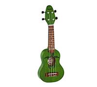 Ortega Guitars Ukelele Sopranino - Keiki K1 con grabado de diseño Tortuga - Okoume / Nogal, poro abierto, K1-GR