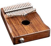 Ortega Kalimba Thumb Piano electroacústico - Serie Lizard - 17 Teclas - Do Mayor - Meditación, LoFi, Actuación en Vivo - Estuche de lujo, funda, martillo de afinación, tela polaca (OKB1E)