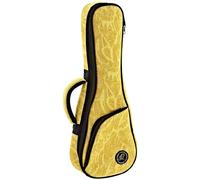 Ortega OUB-SO-SUJ - Funda para ukelele soprano, Amarillo | Para ukelele soprano, altura 55 cm, ancho 19 cm, con correas para los hombros, OUB-SO-SUJ