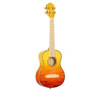 ORTEGA Prism Series Tenor Ukulele + Estuche DeLuxe - tapa de arce flameado, fondo y aros/diapasón y puente de arce / Tequila Sunburst desgastado, RUPR-TQB