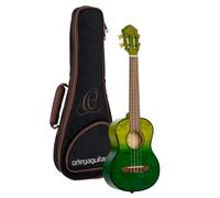 ORTEGA Prism Series Tenor Ukulele -tapa de arce flameado, fondo y aros /diapasón y puente de nogal / Ivy Fade, RUPR-IVY