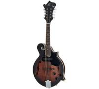 Ortega Guitars Bluegrass F-Style - Americana Series - Mandolina electroacústica - Abeto y arce con acabado satinado de whisky (RMFE30-WB)