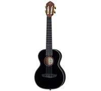 Ortega Guitars Ukelele Tenor negro - Serie Onyx - incluye Gig Bag Deluxe - abeto/caoba (RUOX-TE)