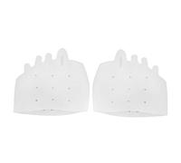 Ortesis de pulgar ósea 1 par de alisadores de juanetes de silicona Corrector de Hallux Valgus Protector de dedos Cuidado de los pies Alivio del dolor(blanco)