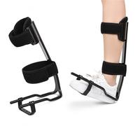 Ortesis Tobillo Pie Férula Antiequino para Pie Caído por Ictus Hemiplejia Soporte de Marcha Ajustable de Alta Resistencia con Diseño Exterior y Soporte de Resorte(L)