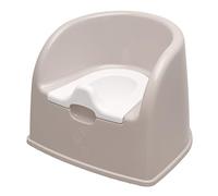 Orthex Asiento para orinal | Gris/Blanco | Entrenamiento de inodoro de plástico duradero fácil de limpiar | Baño para niños, niñas, niños | Sin BPA | 10 años de garantía | Largo 37 x ancho 35 x alto