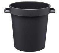 Orthex Cubo de basura de 30 l, color negro, hogar, jardín, casa de campo, alimentos, alimentos para mascotas, interior y exterior, para todas las estaciones, asas inteligentes, apto para alimentos, 38