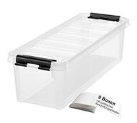 Orthex Smart Store Classic 4/8 unidades Cajas Con Clip De Cierre en Juego, incluye etiquetas etiquetas