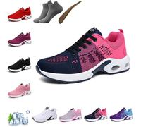 Ortho Care Schuhe Damen, Ergonomic Pain Relief Shoe, Running Shoes Summer Breathable Shoes Sports (Black/Pink, Adulto, 41, Números, Sistema Tallas Calzado EU, Mediano)