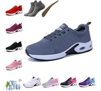 Ortho Care Schuhe Damen, Ergonomic Pain Relief Shoe, Running Shoes Summer Breathable Shoes Sports (Grey, Adulto, Mujer, 38, Números, Sistema Tallas Calzado EU, Mediano)