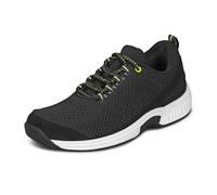 Orthofeet Women's Orthopedic Knit Coral Sneakers, Black, Size 10