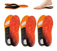 Orthoflexx Arch Support Orthotics, Orthoflexx High Arch Support Orthotics, High Arch Support Insoles Upgraded Version, Plantar Fasciitis Arch Support Insoles Inserts Women Men (3pairs,M)