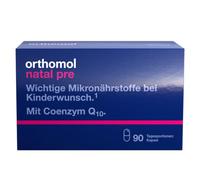 Orthomol Natal pre für Frauen mit Kinderwunsch - mit Vitamin B12, Folsäure und Zink - Unterstützung der Fruchtbarkeit, 90 pzas Porciones diarias