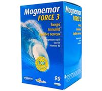 Orthonat Magnemar Force 3 90 Cápsulas - Magnesio Marino 300mg con Vitamina B6 y Taurina - Alta Absorción para Músculos, Huesos y Sistema Nervioso - Reduce Cansancio y Fatiga