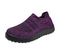 OrthopäDische Schuhe Herren Alltags Ultra-Bequemer BarfußSchuhe Atmungsaktive Turnschuhe Fitnessstudio Sportschuhe Sneaker Hohe ElastizitäT Softshell Tennis Schuhe Flexibel Und Biegsam, Lila., 45 EU