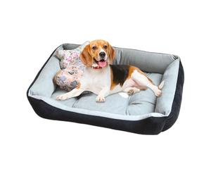 Orthopedic - Cama para perro de 35,4 × 27,5 pulgadas, no se desliza y es lavable | Thick Dog Bed Warm Sleeping Mat For Puppy Cat Small Medium Large Pet Indoor Living Room Balcony Home Apartment Winter