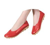 Orthopedic Loafers Shoes for Women Stylish Orthopedic Smooth Leather Ballet Shoes Dress Sneakers Casual Slip on Ballet Pumps for Women Comfortable Lightweight Slip on Flats Anti Slip Shoes