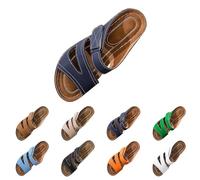 Orthopedic Sandals Mujer Block Heel Arch Support Sin Talón,Punta Abierta Piel Sintética Tacón Mule con Memory Foam Wide Fit,Verano Antideslizante para Playa Y Vacaciones.