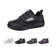 Orthopedic Shoes for Edema and Swollen Feet Elderly Women Adjustable Strap Extra Wide Fit Trainers Breathable Diabetic Sneakers Shoes for Ladies Swollen Pain Relief Footwear UK 4-7