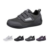 Orthopedic Shoes for Edema and Swollen Feet Elderly Women Adjustable Strap Extra Wide Fit Trainers Breathable Diabetic Sneakers Shoes for Ladies Swollen Pain Relief Footwear UK 4-7