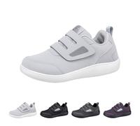 Orthopedic Shoes for Edema and Swollen Feet Elderly Women Adjustable Strap Extra Wide Fit Trainers Breathable Diabetic Sneakers Shoes for Ladies Swollen Pain Relief Footwear UK 4-7