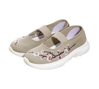 Orthopedic Shoes for Women Slip On Trainers Ladies Summer Comfortable Wide fit Diabetic Trainer Lightweight Non Slip Arch Support Sneaker Achilles Soft Sole Loafers Breathable Walking Canvas Shoes