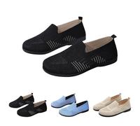 Orthopedic Shoes for Women UK 2026 Summer Ladies Mesh Arch Support Wide Fit Flat Loafers Slip On Sneakers Comfortable Soft Cushion Walking Holiday Beach Work Sport Outdoor Diabetic Friendly Shoes