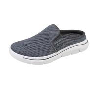 Orthopedic Slippers for Women Slip On Arch Support Slipper Lightweight Non Slip Mesh Backless Sneaker Ladies Achilles Tendonitis Walking Shoes Comfortable Breathable Diabetic Mules Indoor Outdoor