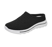 Orthopedic Slippers for Women UK Women's Slip On Diabetic Slippers Extra Wide Comfortable Adjustable Achilles Tendonitis Backless Sneakers Air Cushion Walking Shoes for Edema Swollen Feet