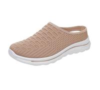 Orthopedic Slippers for Women UK Women's Slip On Diabetic Slippers Extra Wide Comfortable Adjustable Achilles Tendonitis Backless Sneakers Air Cushion Walking Shoes for Edema Swollen Feet