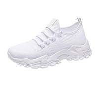 Orthopedic Trainers for Women UK Women's Wide Fit Walking Shoes Comfortable Barefoot Wedge Walking Sneakers Casual Fashion Non Slip Walking Lightweight Low Slip On Orthopedic Diabetic Trainers