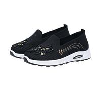 Orthopedic Trainers Shoes for Women UK Breathable Wide Fit Trainers with Arch Support Women's Comfort Walking Shoes,Woven Lightweight Orthopedic Sneakers with Soft Sole,Stretch Fit Diabetic Trainer