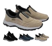 Orthopedic Walking Shoes Hiking Shoes Slip-On Outdoor Sneakers Men's Comfortable Waterproof Orthopedic Walking Shoe (Khaki,45)