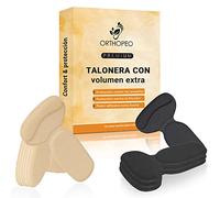 ORTHOPEO Almohadillas para talón, plantillas para zapatos contra burbujas y fricción, gel de silicona, 6 pares de protectores de talón, para hombre y mujer, antideslizantes para zapatos grandes y