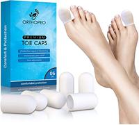 ORTHOPEO Protector de dedos de silicona para hombre y mujer, juego de 6 unidades para evitar ampollas y callos