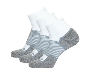 OrthoSleeve Calcetines para diabéticos y neuropatía (paquete de 3), Blanco Qtr Crew, Medium