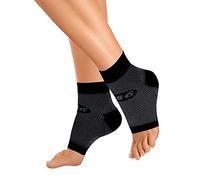 OrthoSleeve FS6 - Manga para pies | Exclusiva tecnología de compresión de 6 zonas | Fascitis plantar, dolor de talón e hinchazón | 1 par | Garantía de 30 días | Comodidad 24/7 - XXL negro