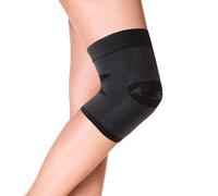 Orthosleeve® KS7 Rodillera | Negro - Talla L | Exclusiva tecnología de compresión de 7 zonas | Rodilla corredora, rótula, ITBS, hinchazón y alivio del dolor de artritis | Se amolda a la forma de rodilla | Ligero | Aumenta la circulación