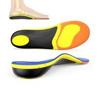 Orthotic Insoles for Plantar Fasciitis Relief - High Arch Support Insoles for Heavy - Duty Work Boots, Athletic Shoes & Flat Feet - L
