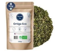 Ortiga Ecológica en Hojas, Infusión Detox, Té de Hierbas, Sin Teína 100g | Hojas cortadas de Urtica dioica de sabor herbáceo, drenante y diurética, ideal caliente o en infusión fría, vegano