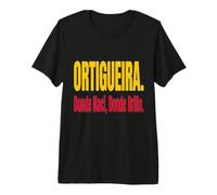 Ortigueira Orgulloso Diseño Textual Camiseta Premium