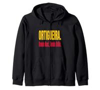 Ortigueira Orgulloso Diseño Textual Sudadera con Capucha