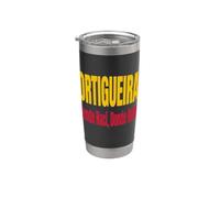 Ortigueira Orgulloso Diseño Textual Vaso térmico de acero inoxidable de doble pared