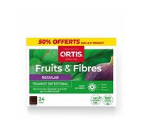Ortis Fruit & Fibres Regular 2 X 24 Cubes À Mâcher