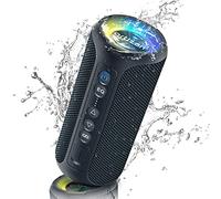 Ortizan 40W Altavoz Bluetooth Potente, 30h De Autonomía, Coluna Bluetooth Portátil, Luces LED, Estéreo, Resistencia al Agua IPX7, Graves Profundos, Compatible con Tarjeta TF y Entrada AUX